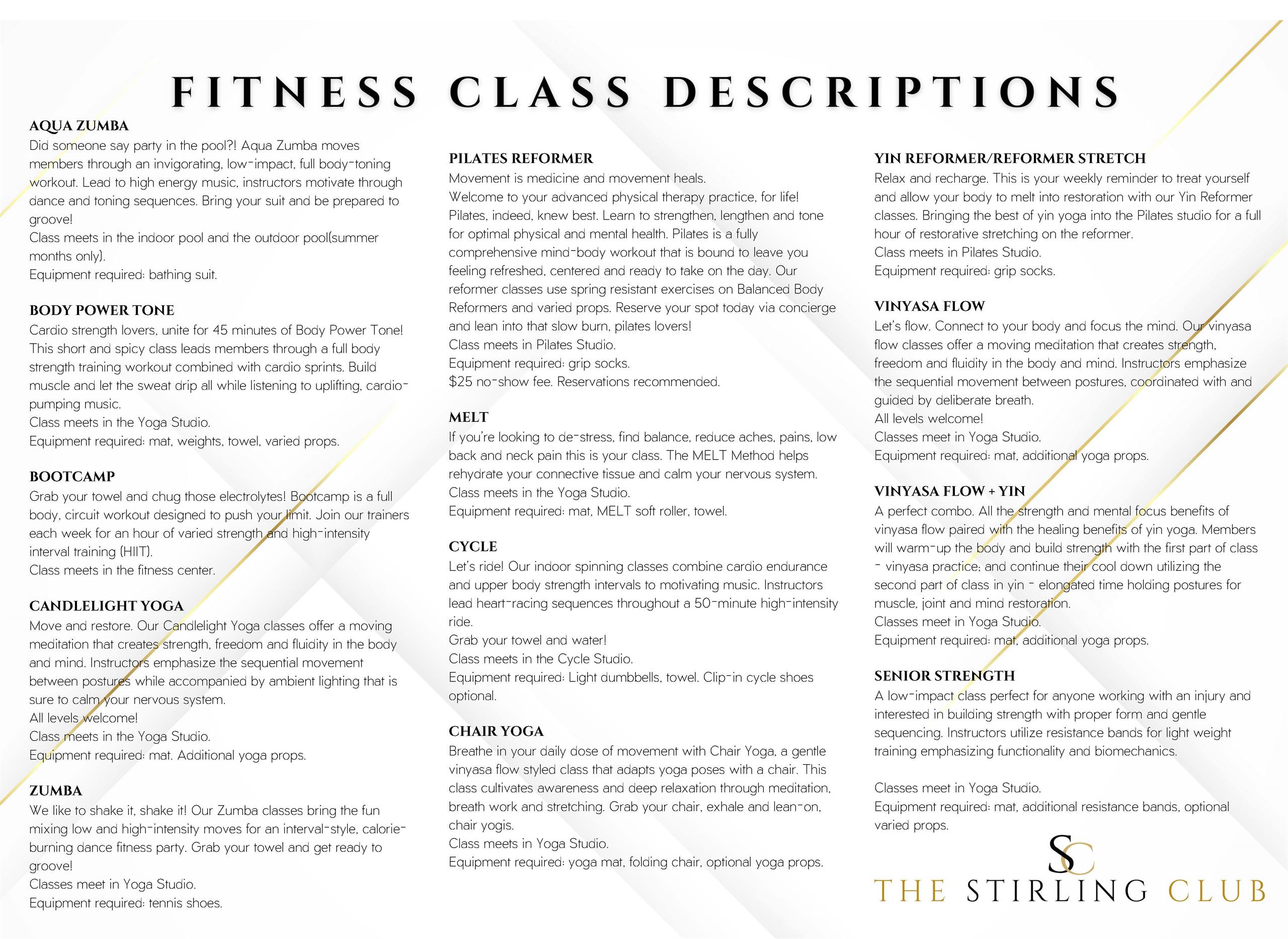 Fitness Menu page 2